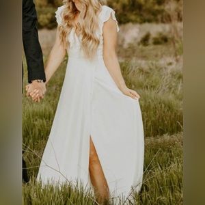 Red Dress maxi dress in white